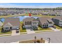 Aerial view of home showcasing its serene lakeside setting at 852 Harrison Mill St., Myrtle Beach, SC 29579