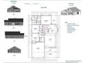 Detailed floor plan showcasing the layout of the home, including the bedrooms, kitchen, living, and dining areas at 1397 Knotty Branch Rd., Conway, SC 29527