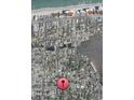 Aerial view of a neighborhood with a beach in the background at 428 Vista Dr., Murrells Inlet, SC 29576