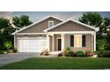 Inviting one-story home with a neutral palette, two car garage and manicured lawn at 1031 Laconic Dr., Myrtle Beach, SC 29588