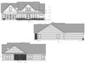 Detailed front, side, and rear exterior elevations of a two story home, useful for construction or design purposes at 804 Edisto Ct., Myrtle Beach, SC 29588