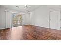 Light-filled living space features a balcony and hard floors at 3741 Block House Way # 736, Myrtle Beach, SC 29577
