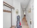 Hallway entrance featuring a coat rack, a bench, and stylish decor creating a welcoming space at 1033 World Tour Blvd. # 203, Myrtle Beach, SC 29579