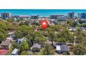 Aerial view of a home location near the ocean and local attractions at 4520 Hedrick St., North Myrtle Beach, SC 29582