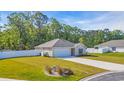Lovely single-story home featuring a green lawn, concrete driveway, and a convenient attached garage at 146 Brittmore Park Pl., Myrtle Beach, SC 29588
