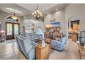 Spacious living room with a large TV, comfortable seating and an open layout at 7470 Seville Dr., Myrtle Beach, SC 29572