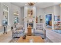 Bright living room with fireplace and comfortable seating, perfect for relaxing at 7470 Seville Dr., Myrtle Beach, SC 29572