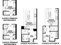 Floor plan options for the main bathroom and kitchen layouts with mud room at 204 Northbrook Dr, Murrells Inlet, SC 29576
