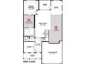 First floor plan showcasing the layout of the main bedroom, great room, and 2-car garage at 204 Northbrook Dr, Murrells Inlet, SC 29576