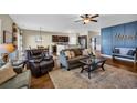 Comfortable living room showcasing open layout to kitchen, modern finishes and a spacious design at 1512 Virginia Pine Dr., Longs, SC 29568