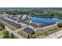 Community aerial view, highlighting the prime location near a scenic lake at 295 Brackish Dr. # 673, Myrtle Beach, SC 29588