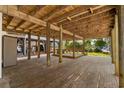 Spacious underneath home for gathering with picnic table and space for parking at 6001-1205 S Kings Hwy., Myrtle Beach, SC 29575