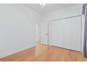 Bright bedroom featuring hardwood floors, a closet and white walls at 736 Lalton Dr., Conway, SC 29526