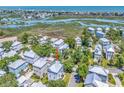 Stunning aerial view showcasing the coastal community and marsh views of the neighborhood at 48 Half Shell Ct., Litchfield, SC 29585