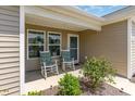 Inviting front porch with rocking chairs, perfect for relaxing outdoors at 509 Wildfire Ct., Longs, SC 29568