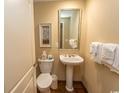 Bathroom featuring pedestal sink and a toilet at 100 North Beach Blvd. # 1801, North Myrtle Beach, SC 29582