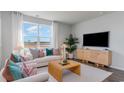 Bright living room with large window, comfortable seating, and modern decor at 1435 Nokota Dr., Conway, SC 29526