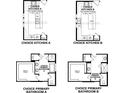 Kitchen and bathroom layout options for the home at 186 Glengrove Lane, Murrells Inlet, SC 29576