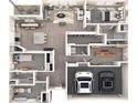 Detailed floor plan showcasing the home's layout with living spaces, bedrooms, and garage at 4834 Hopespring St., Myrtle Beach, SC 29579