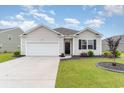 Charming single-story home with a manicured lawn and a one car garage in a well maintained community at 1135 Sennema Circle, Myrtle Beach, SC 29588