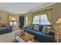 Comfortable living room with plush seating, decorative pillows, and large windows with natural light at 401 77Th Ave. N # 11, Myrtle Beach, SC 29572