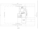 Detailed site plan illustrating property lines, building location, driveway, and easements for a residential lot at 25 Pinewood Dr., Carolina Shores, SC 28467