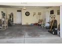 A clean, organized two car garage with interior access to the home at 2302 Clandon Dr., Myrtle Beach, SC 29579