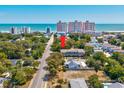 Aerial view of townhomes location, near the beach and the city at 2701 Hillside Dr. S # 1, North Myrtle Beach, SC 29582