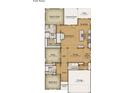 Detailed first floor plan displaying the layout including bedrooms, kitchen, garage and living spaces at 363 Broughton Dr., Myrtle Beach, SC 29579