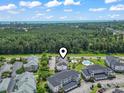 Scenic aerial view of the community, showcasing the lush greenery, pool, and proximity to the beach at 4803 Bovardia Pl. # 104, Myrtle Beach, SC 29577