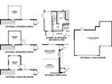 A collection of floorplan options that includes a covered porch, screened porch, optional stairs and an optional three car garage at 912 Inlet Keys St., Murrells Inlet, SC 29576