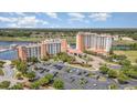 Aerial view of a stunning resort complex overlooking the inter coastal waterway and golf course at 8121 Amalfi Pl. # 4-801, Myrtle Beach, SC 29572