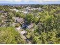 A captivating aerial view showcasing the neighborhood's serene setting and proximity to the ocean at 199 Gilman Rd., Pawleys Island, SC 29585