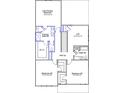 Second floor plan featuring the primary bedroom, loft, two additional bedrooms and two bathrooms at 261 Mayflower Dr., Calabash, NC 28467