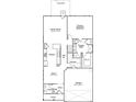 Main floor plan features Gathering room, kitchen, primary bedroom, laundry and garage at 261 Mayflower Dr., Calabash, NC 28467