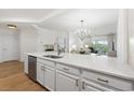 Spacious kitchen island with seating and stainless steel appliances at 2180 Waterview Dr. # 1044, North Myrtle Beach, SC 29582