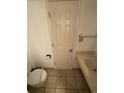 Clean bathroom features tiled floors, single sink vanity, and standard toilet at 7500 N Ocean Blvd. # 6120, Myrtle Beach, SC 29572