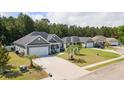 A neighborhood view of well-maintained homes with lush green lawns and mature trees surrounding the properties at 247 Dempsey Dr., Loris, SC 29569