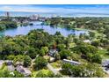 Breathtaking aerial shot showcases the beautiful house near a lake and golf course, with ocean views at 9340 Lake Dr., Myrtle Beach, SC 29572
