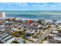 Scenic aerial view of the condo's coastal location with ocean views at 625 N Waccamaw Dr. # 107, Murrells Inlet, SC 29576