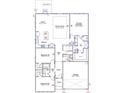 Detailed floor plan showcases the layout of this beautiful single-Gathering home at 202 Meadow Sweet Pl, Conway, SC 29526