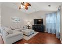 Inviting living room featuring a comfortable sectional sofa and modern decor at 3 Birdsong Ct., Murrells Inlet, SC 29576
