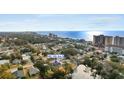 Aerial view of the property's location near the beach and other city buildings at 409 14Th Ave. S, North Myrtle Beach, SC 29582