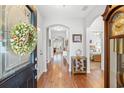 Inviting foyer with hardwood floors and elegant decor, setting a welcoming tone at 802 Devon Estate Ave., Myrtle Beach, SC 29588