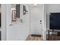 Inviting entryway with modern decor, fresh paint, and stylish accents at 8862 Duckview Dr. # E, Surfside Beach, SC 29575