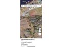 An aerial view of a plotted map, highlighting the property location with water access at 124 Palmetto Harbour Dr., North Myrtle Beach, SC 29582
