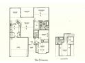 Detailed floor plan showcasing the layout of 'The Princess' model with kitchen, bedrooms, and bonus room at 914 Padgett Lane, Conway, SC 29526