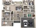 Detailed floor plan showcasing the layout of bedrooms, kitchen, living areas, and garage at 4857 Hopespring St., Myrtle Beach, SC 29579