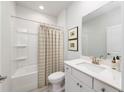 Clean bathroom featuring a shower-tub combination, vanity with sink, and neutral decor at 1034 Laconic Dr., Myrtle Beach, SC 29588