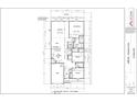 Detailed 1st-floor plan showing layout of living spaces, bedrooms, kitchen, and a one-car garage at 5408 Hampton Rd., Conway, SC 29527